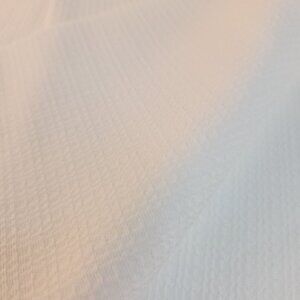 Waffle Weave White Polyester Vintage 80's Fabric 1 yard x 60 inch